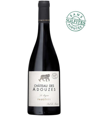 Le Tigre sans sulfites, Château des Adouzes, AOP Faugères