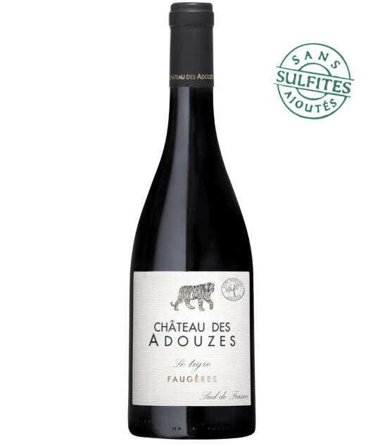 Le Tigre sans sulfites, Château des Adouzes, AOP Faugères